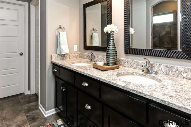 bathroom featuring vanity