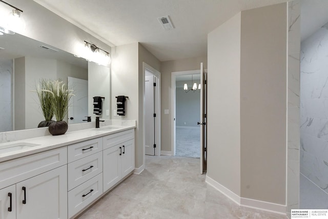 bathroom with vanity