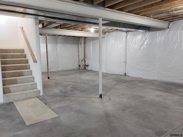 view of basement