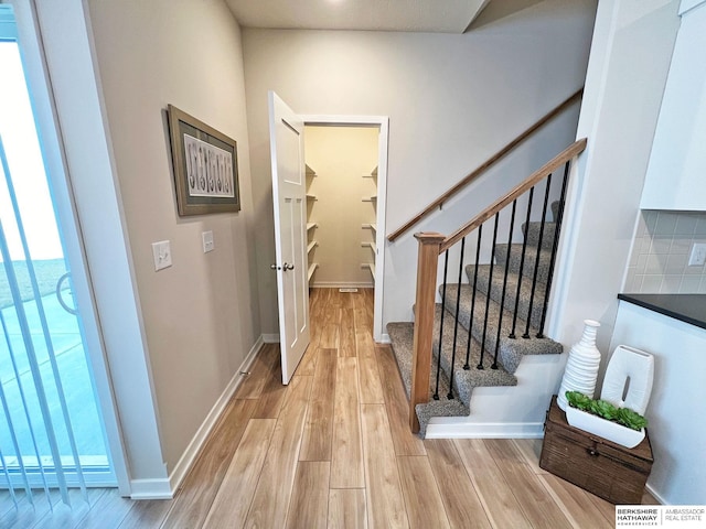 interior space featuring light hardwood / wood-style flooring