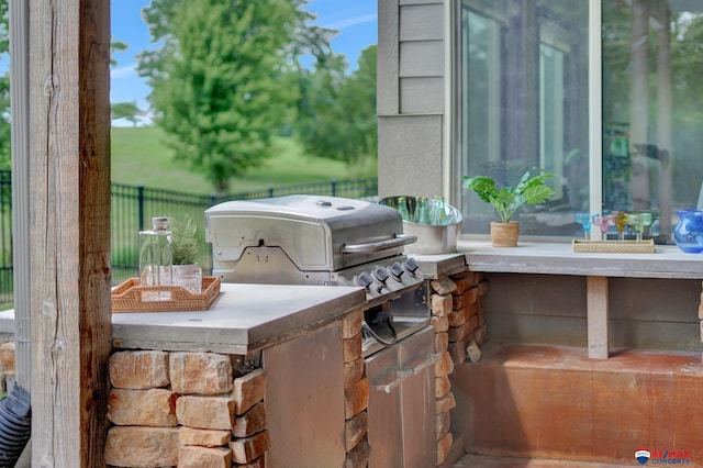 view of patio / terrace featuring area for grilling