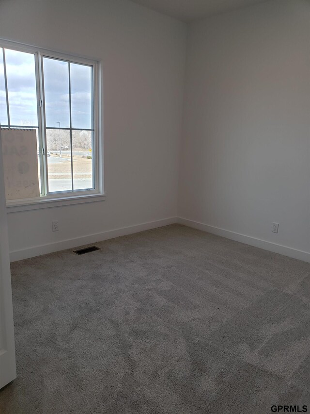 view of carpeted empty room