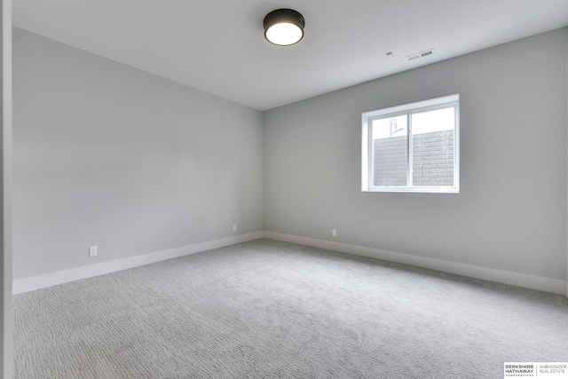 view of carpeted empty room