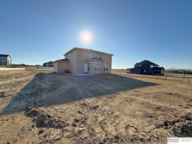 rear view of property with a patio