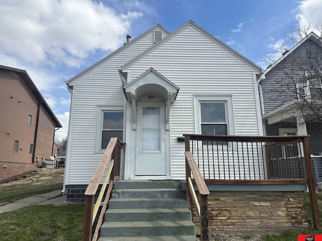 view of bungalow-style house