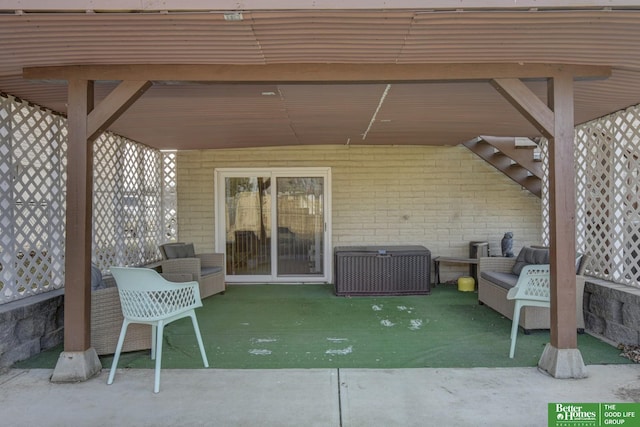 view of patio / terrace with outdoor lounge area