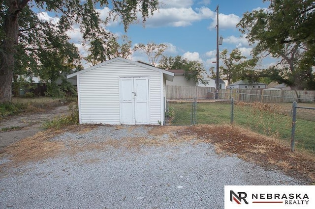 view of outbuilding