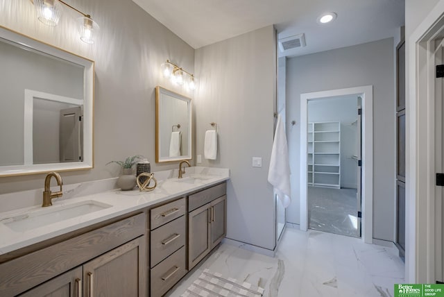 bathroom with vanity