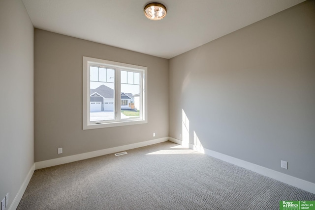 view of carpeted empty room