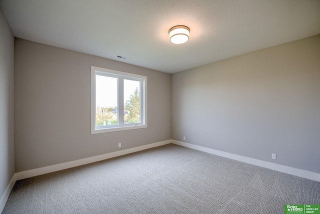 view of carpeted empty room