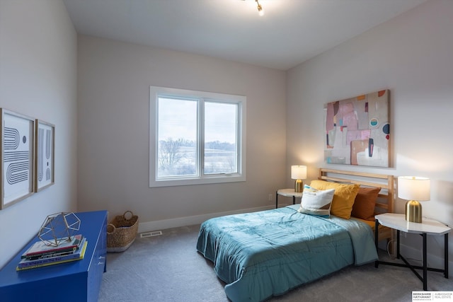 bedroom with carpet