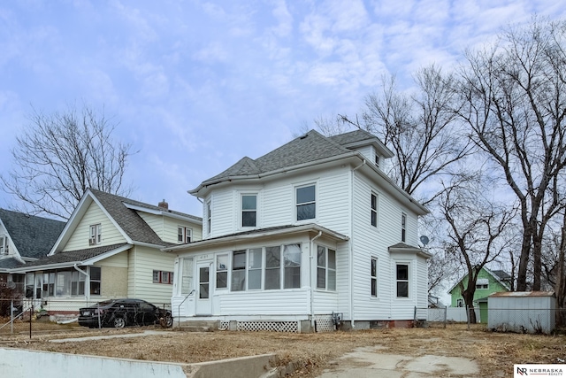 view of rear view of house