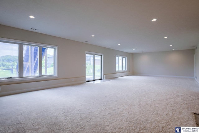 empty room with light carpet