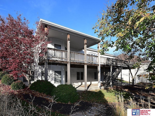 view of rear view of property