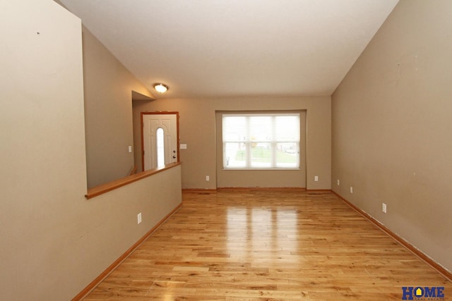 interior space with light wood-type flooring