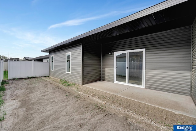 exterior space with a patio area