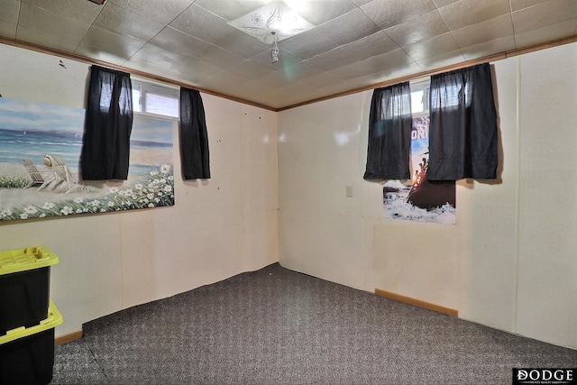 unfurnished room featuring carpet floors