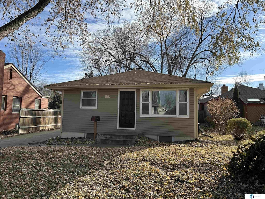 view of front of home