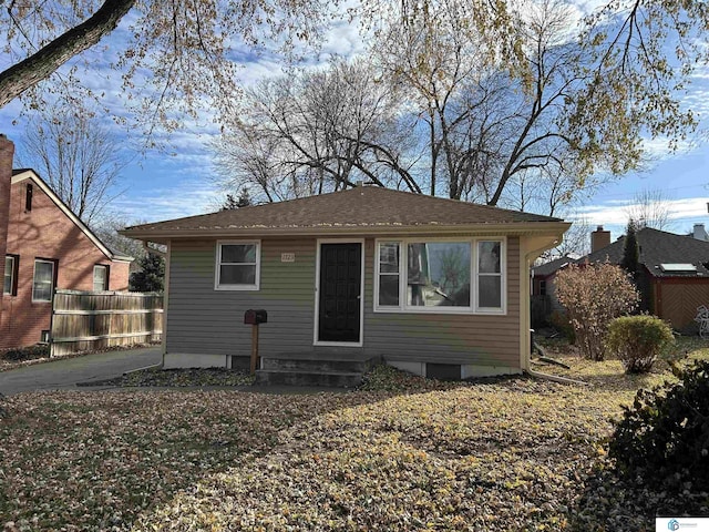 view of front of home