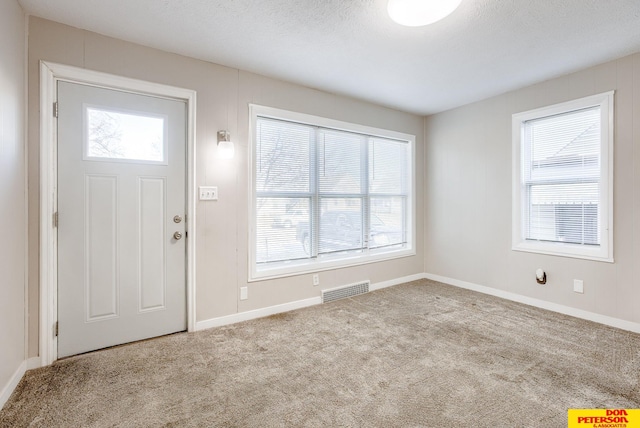 view of carpeted entryway