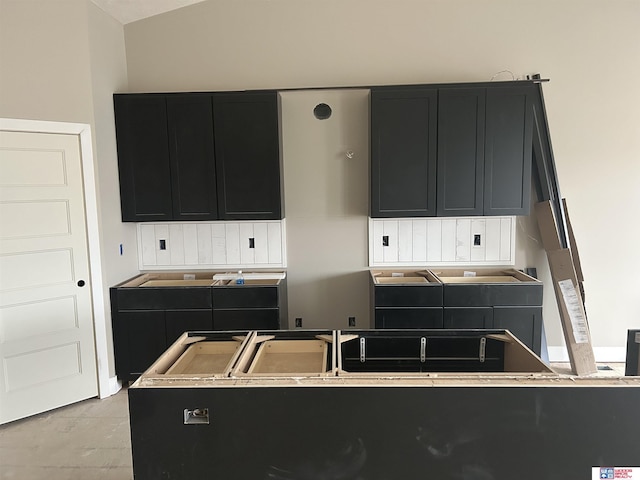 kitchen featuring light tile patterned floors