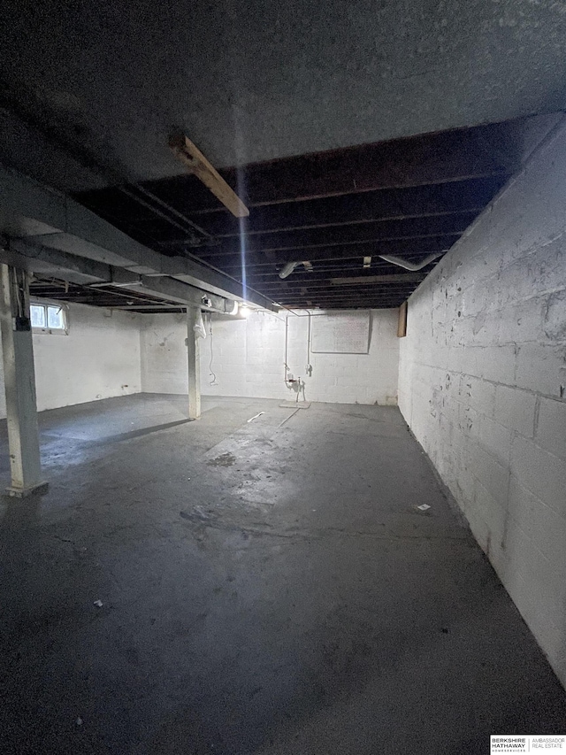 view of basement