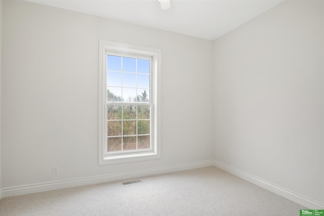 unfurnished room with carpet