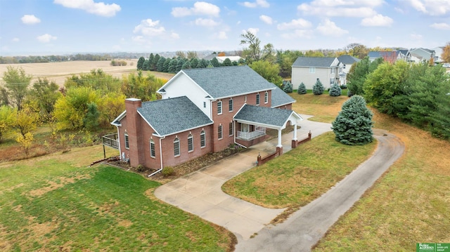 birds eye view of property