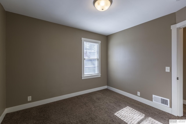 view of carpeted empty room