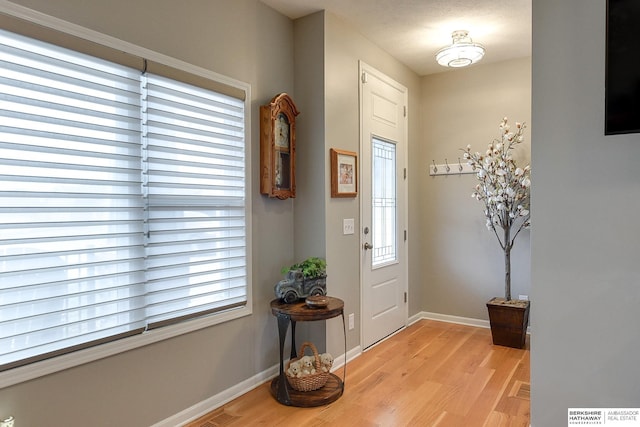 entryway featuring light hardwood / wood-style floors