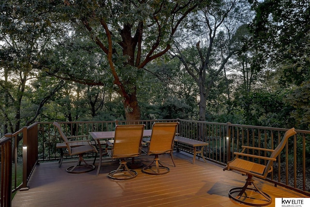 view of wooden terrace