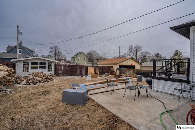 view of patio / terrace featuring a wooden deck