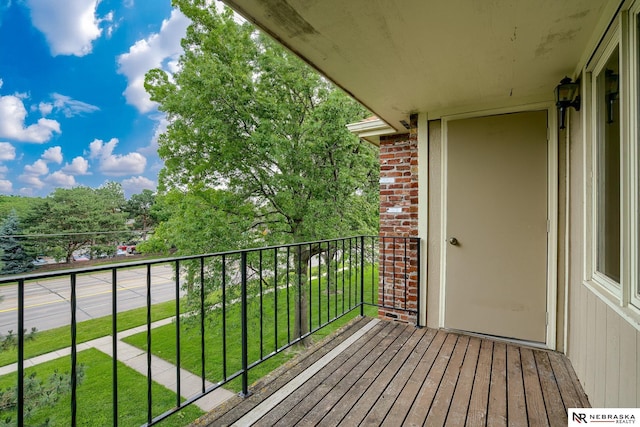 view of balcony