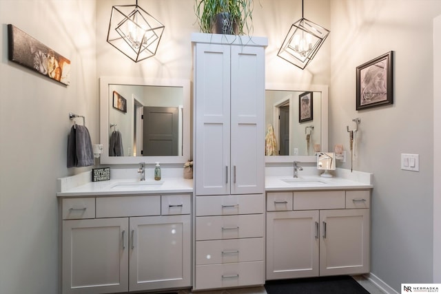 bathroom with vanity