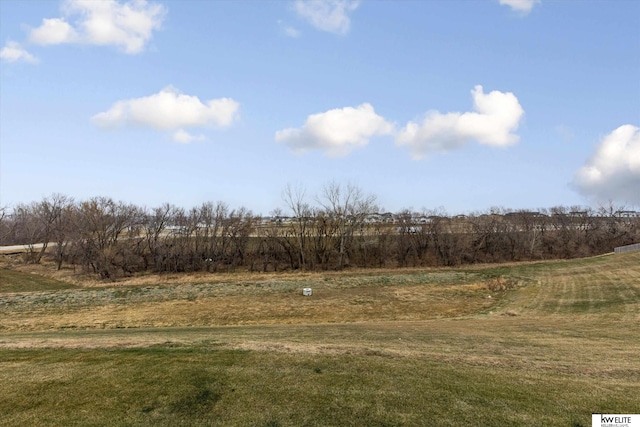 view of landscape featuring a rural view