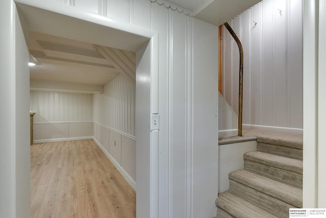 interior space featuring light hardwood / wood-style flooring