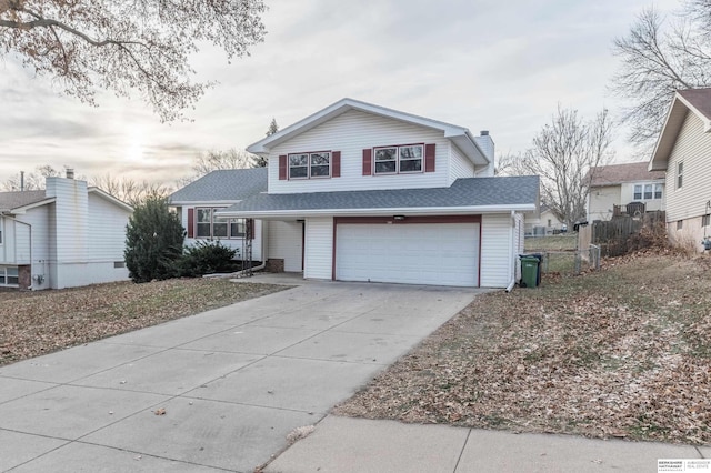 view of front of house featuring a garage