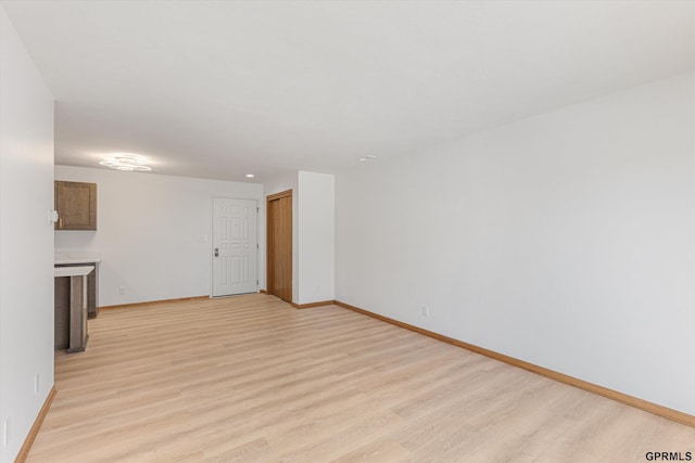 interior space with light wood-type flooring