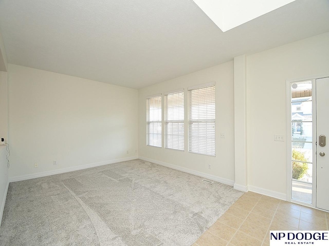 view of carpeted empty room