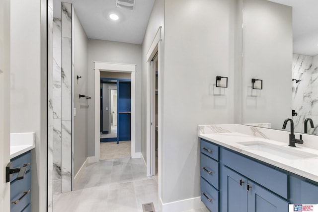 bathroom with vanity