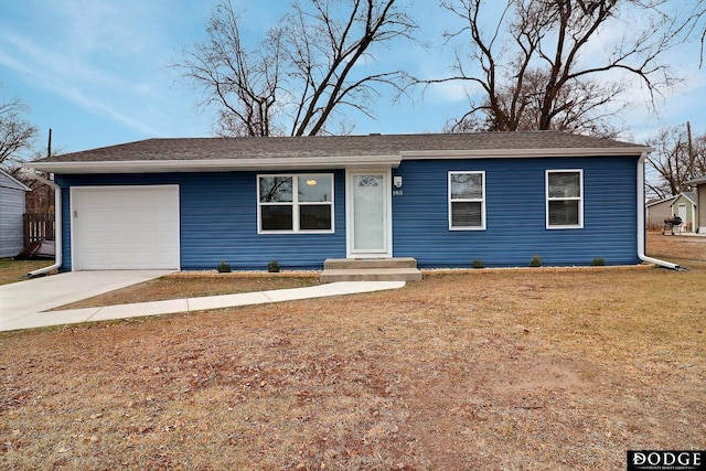 ranch-style house with a garage