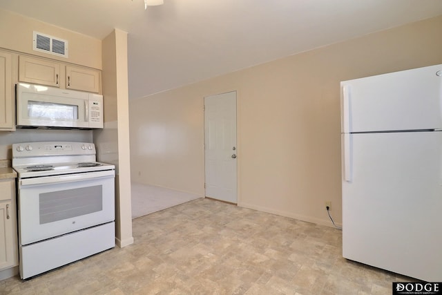 kitchen with white appliances