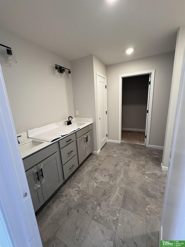 bathroom featuring vanity