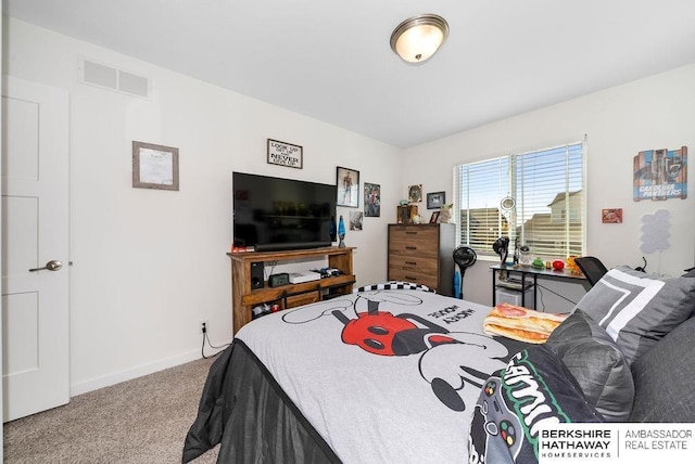 bedroom featuring carpet flooring