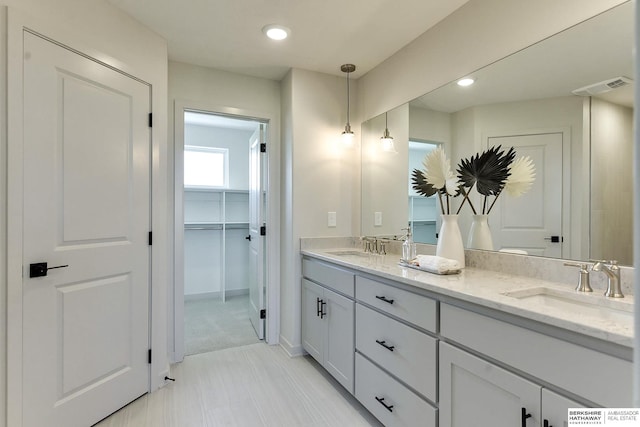 bathroom featuring vanity