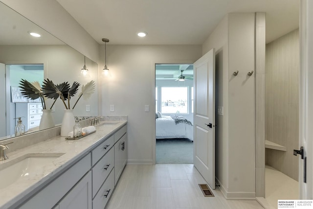 bathroom with vanity