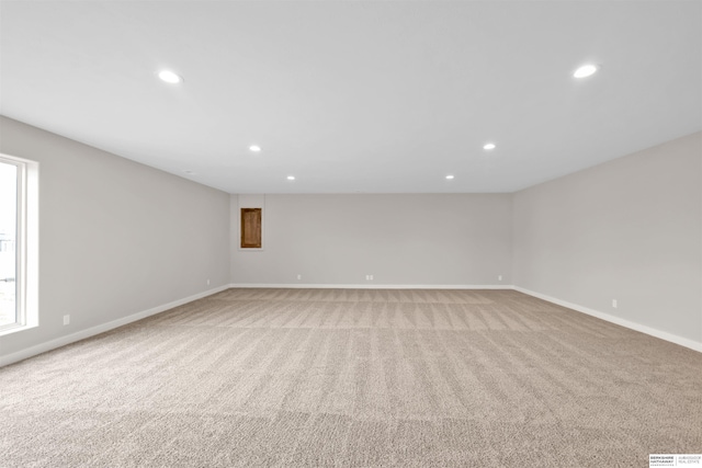 view of carpeted empty room