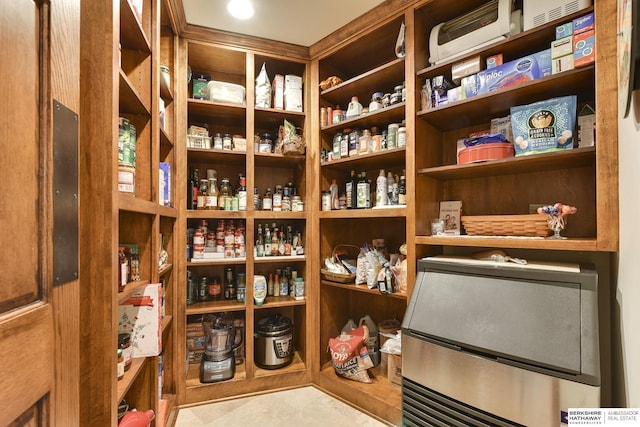 view of pantry