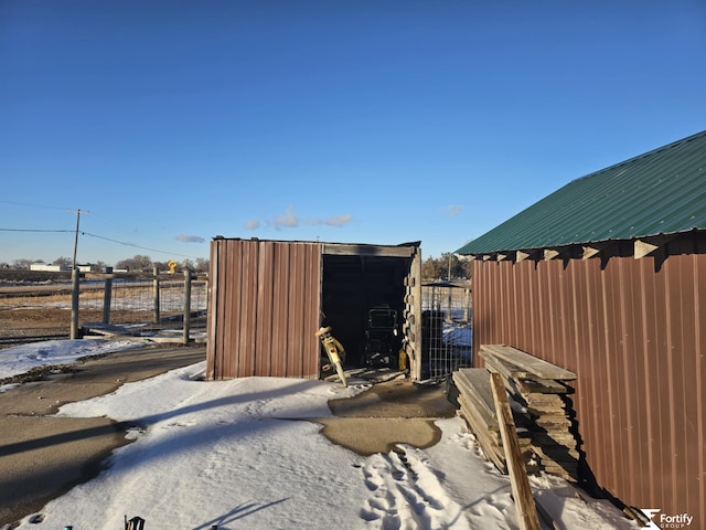 view of outbuilding