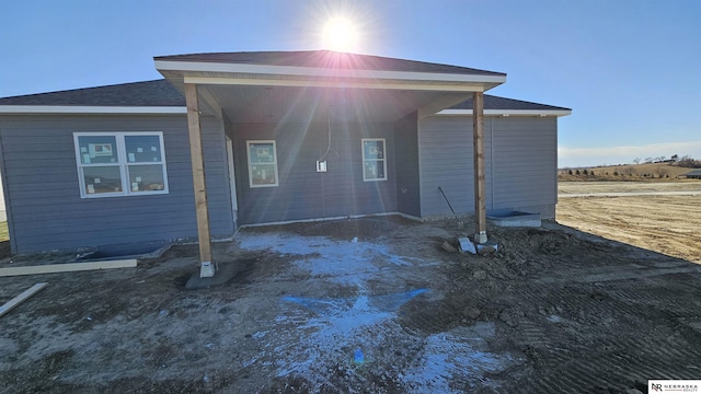 view of rear view of property